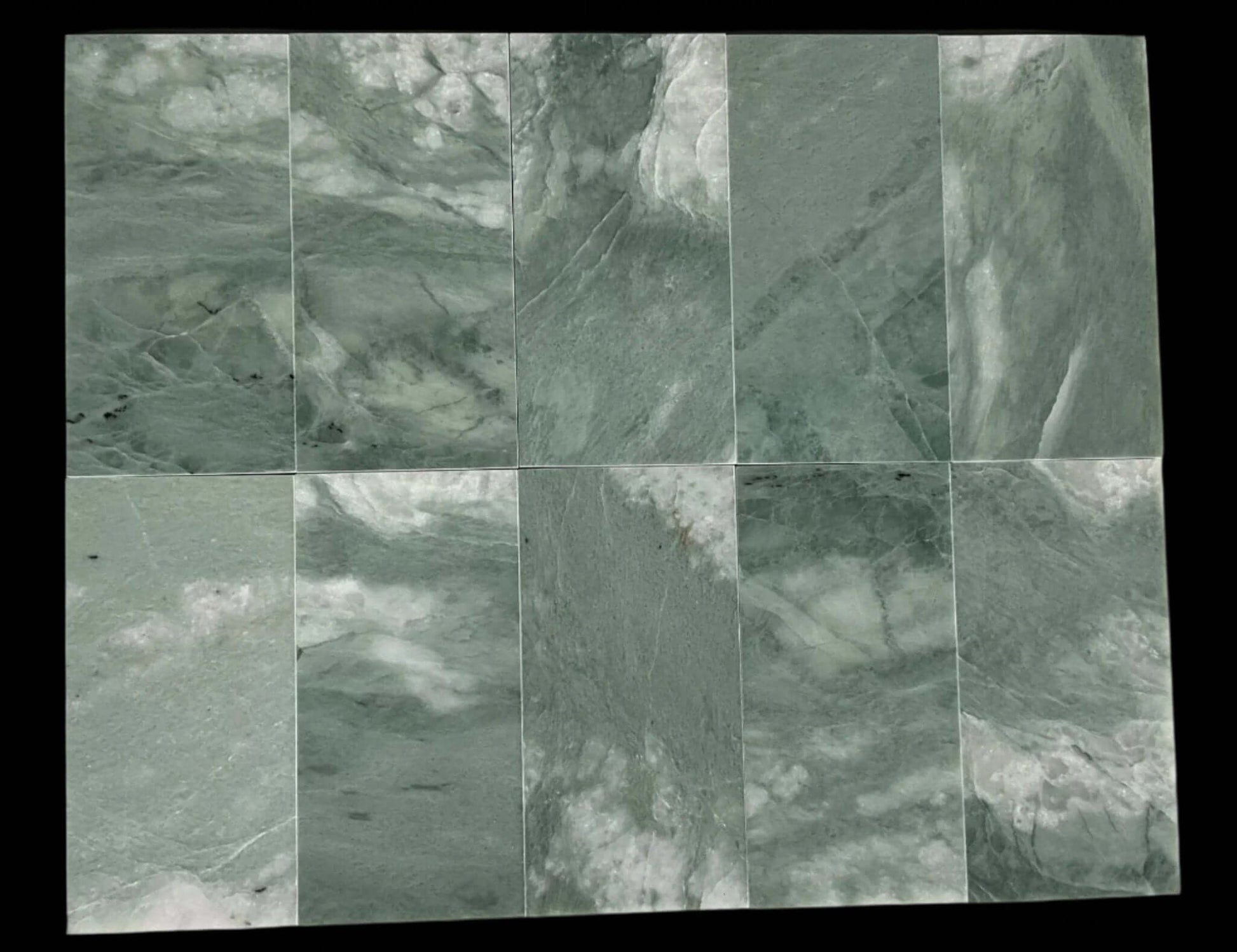 3" X 6" Ming Green ( Icelandic Green ) Marble Tile - Hey Tiles