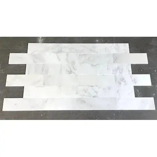 3x12 Oriental White Marble Tile - Hey Tiles