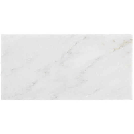 6x12 Asian Statuary White ( Oriental White ) Marble Subway Tile - Hey Tiles
