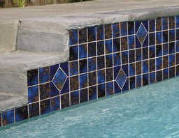 6x6 Royal Blue Fujiwa Tile Ambon Deco Series - Hey Tiles