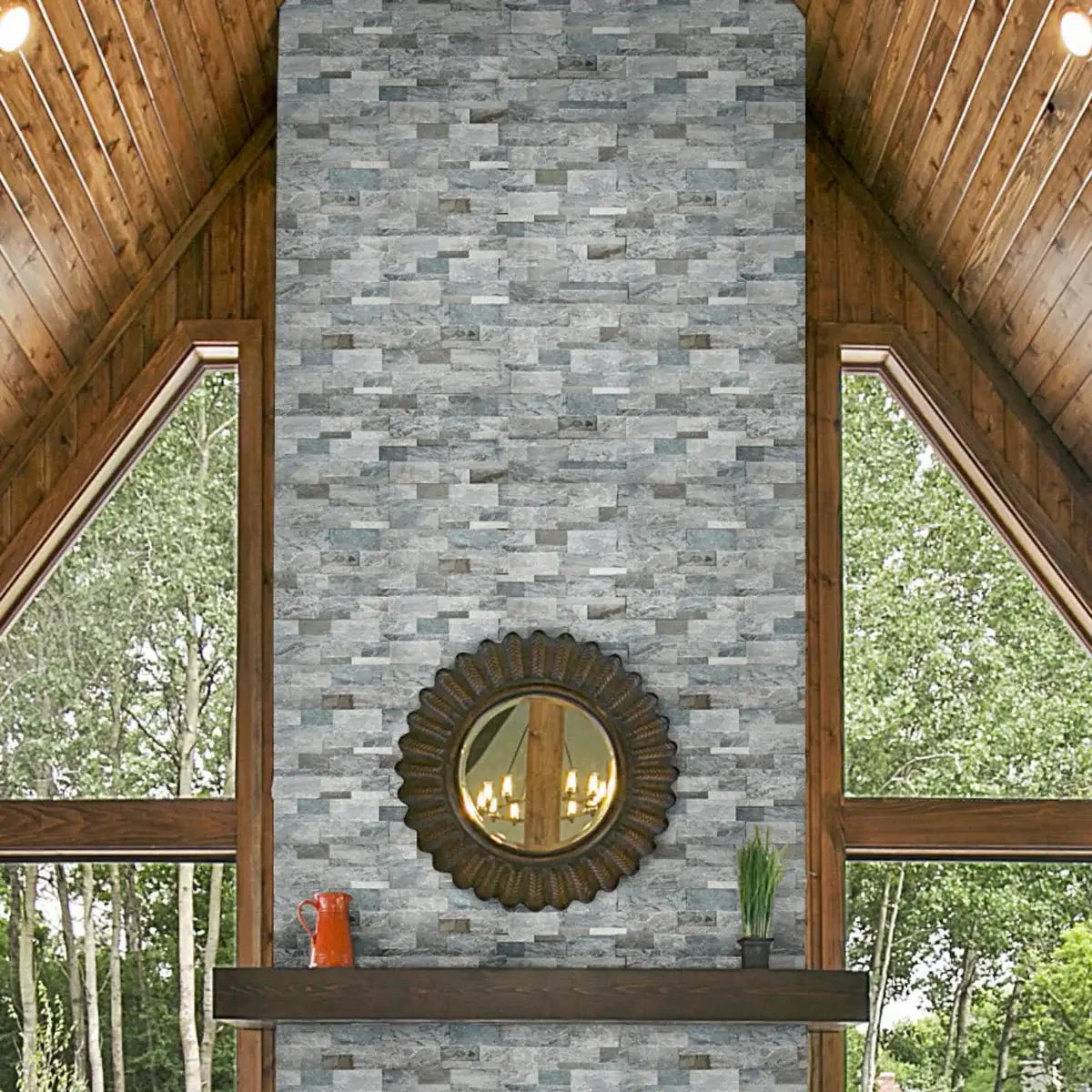9x12x6 XL Sierra Blue Corner L Panel - Hey Tiles