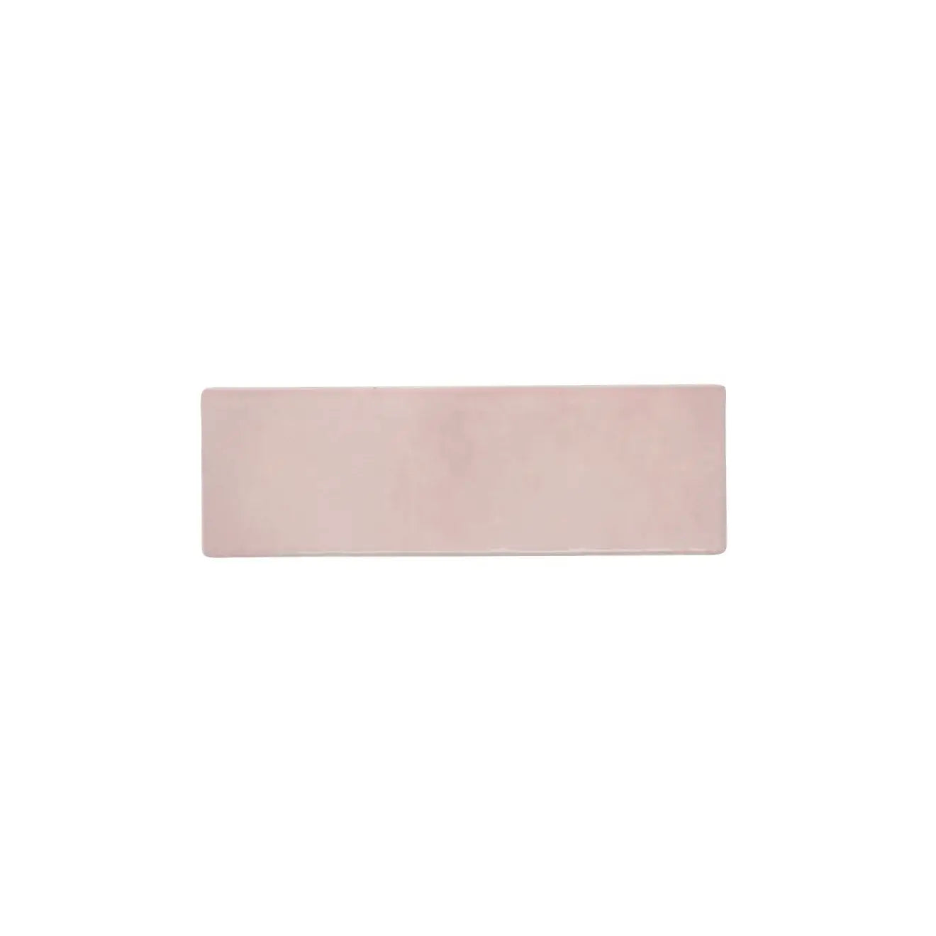 Cloé 2.5" x 8" glossy pink ceramic tile perfect for stylish home design.