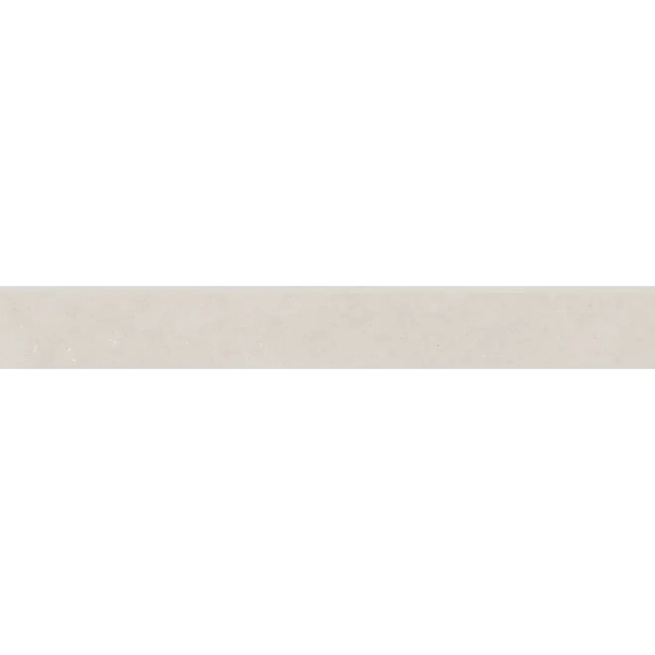 Italian Thaddeus 3" x 24" matte porcelain bullnose trim in white for tile finishing and professional decor.