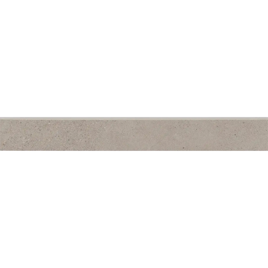 Thaddeus 3" x 24" matte porcelain bullnose trim in taupe, perfect for tile installation with a sophisticated finish.