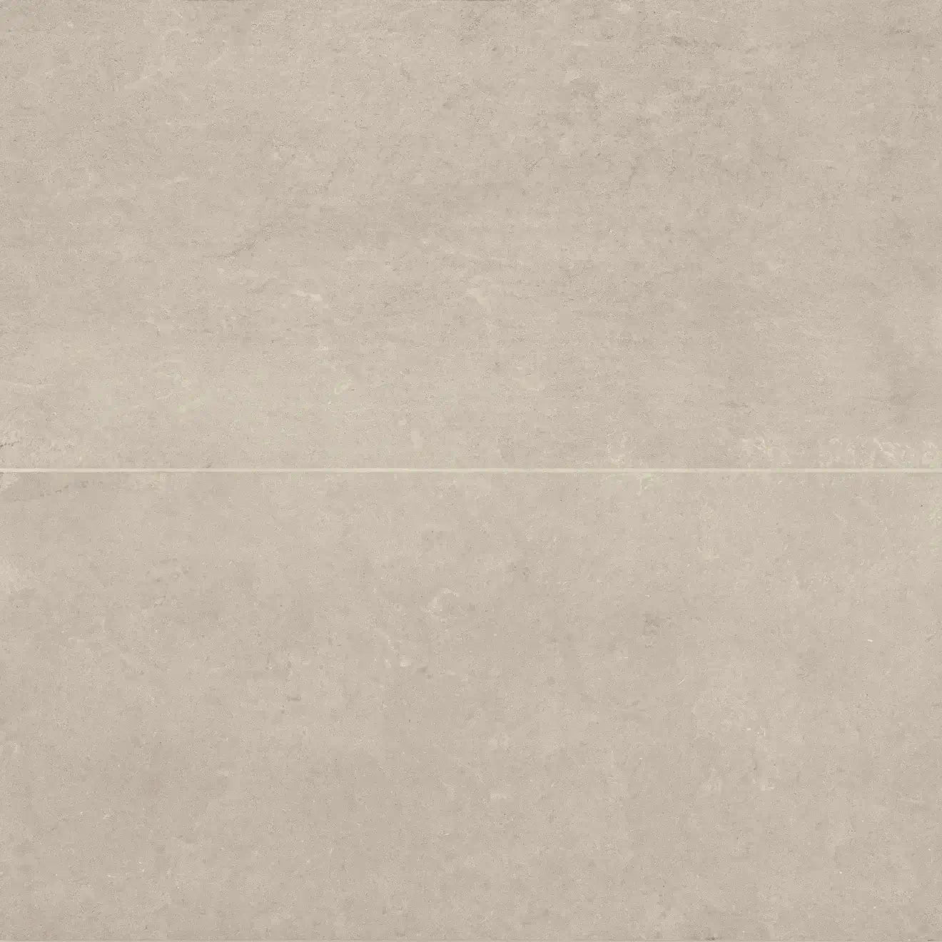 Thaddeus 24" x 48" matte porcelain tile in warm almond color, R11 anti-slip rated for safety in wet areas.