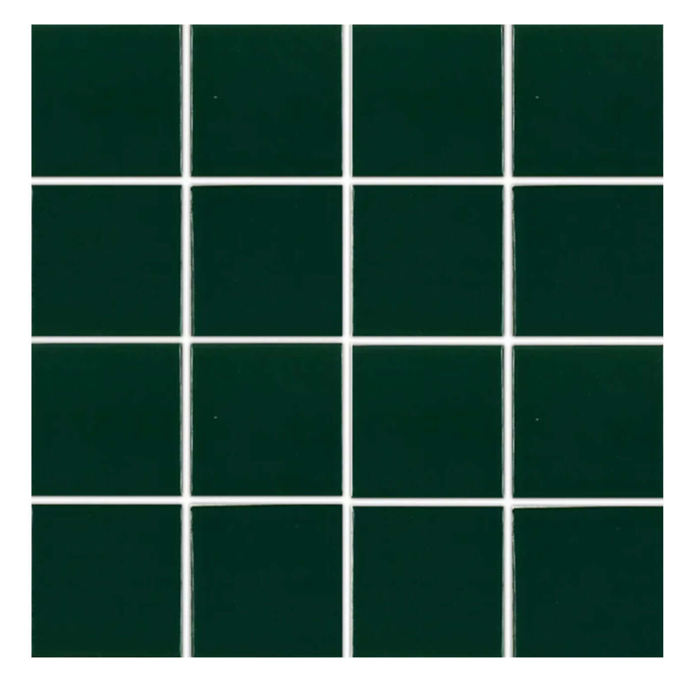 Fujiwa Tile VIP 3x3 Hunter Green Mosaic: Elegant pool-rated design in a small square format.