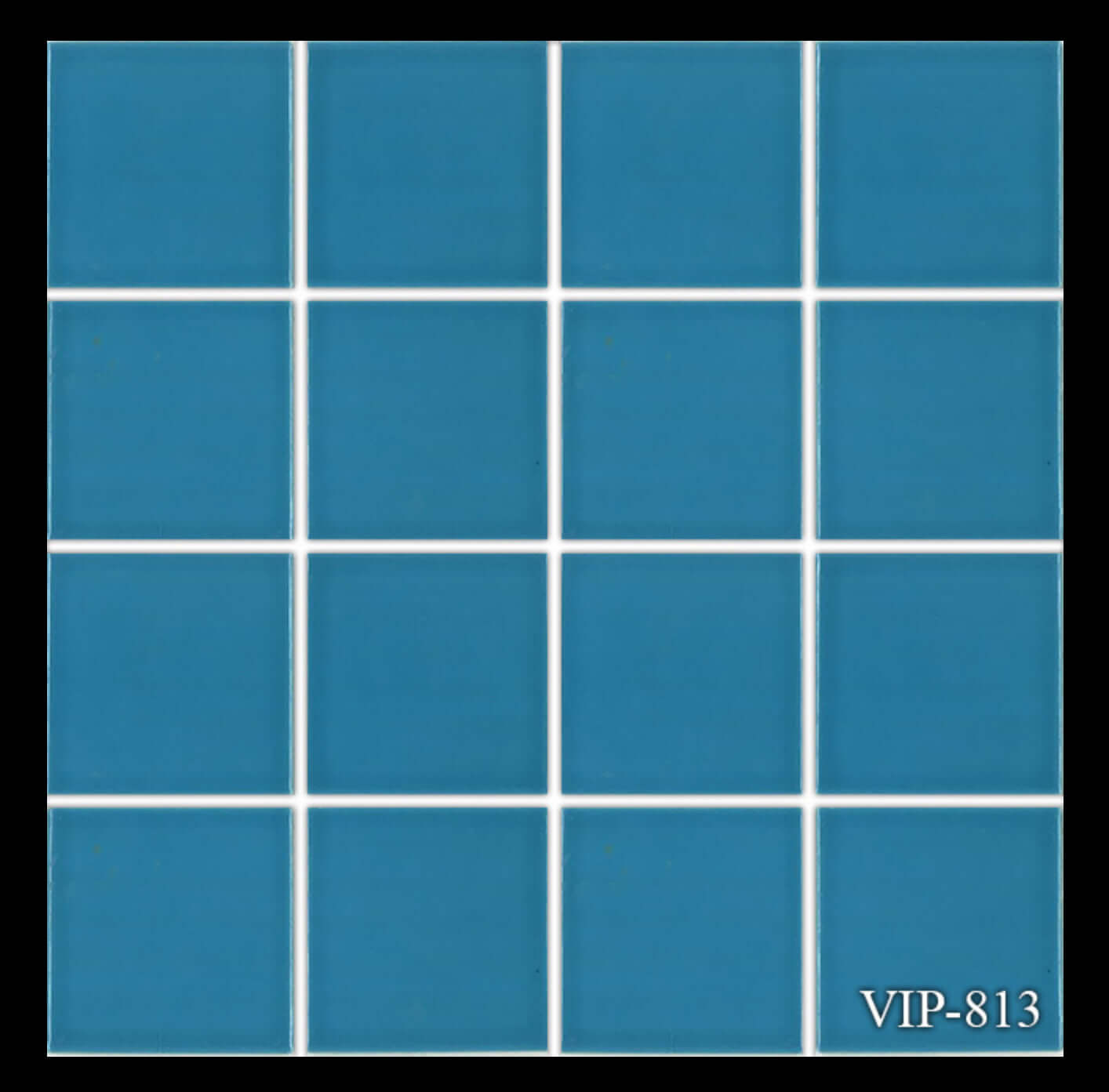 Fujiwa Tile VIP 3x3 Series Sky Blue Mosaic for pool applications, featuring a cheerful and bright design.