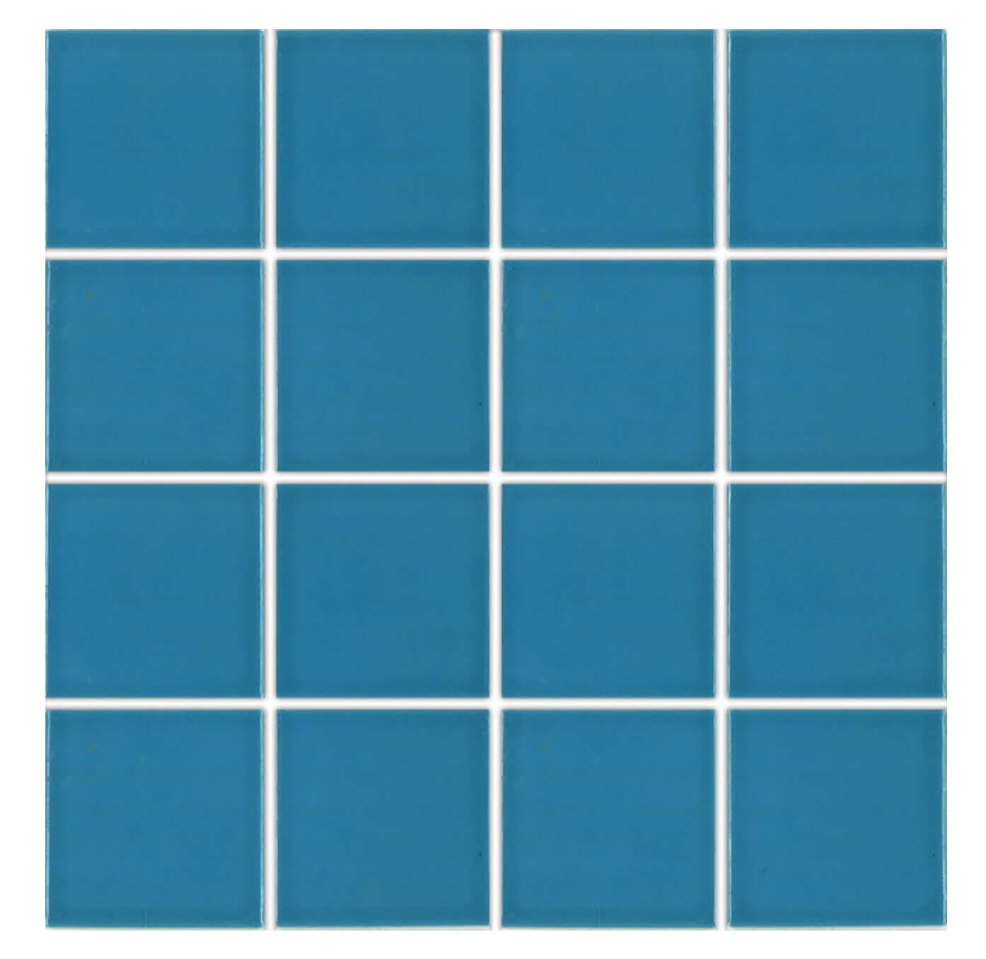 Fujiwa Tile VIP 3x3 Series Sky Blue mosaic tiles, ideal for pool designs and aquatic applications.