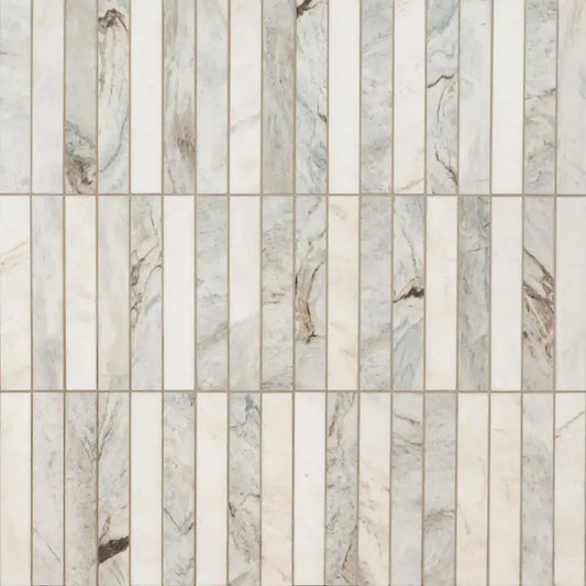 Arabescato Venato White 2X12 Stack Pattern Honed