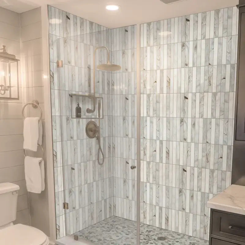 Arabescato Venato White 2X12 Stack Pattern Honed