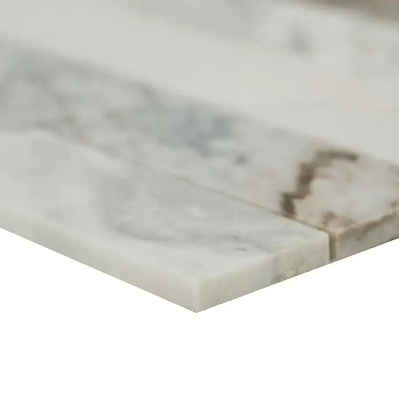 Arabescato Venato White 2X12 Stack Pattern Honed