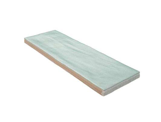Zelyge Sky Zest Subway 2.5 in. x 8 in. Satin Ceramic Zellige Look Wall Tile
