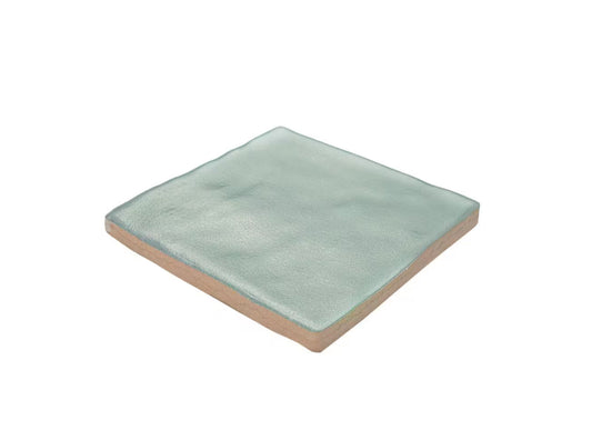 Zelyge Sky Zest 4” x 4” Satin Ceramic Zellige Look Wall Tile