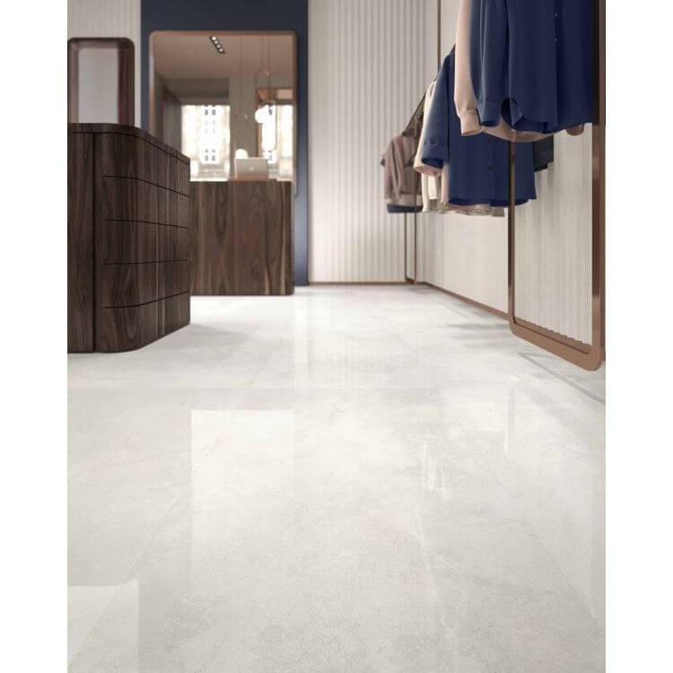 Appia Cross Cut White Matte 24 x 48, SANT'AGOSTINO - Hey Tiles