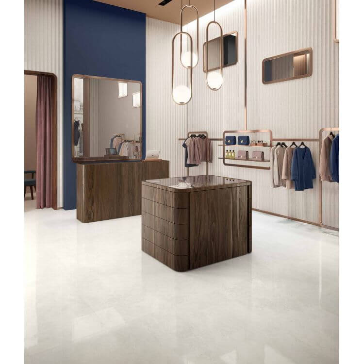 Appia Cross Cut White Matte 24 x 48, SANT'AGOSTINO - Hey Tiles
