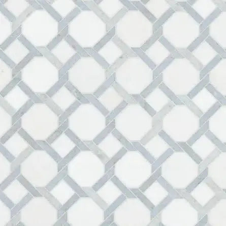 Azula Kaya 11"x11" Polished Marble Mosaic Floor and Wall Tile - Hey Tiles