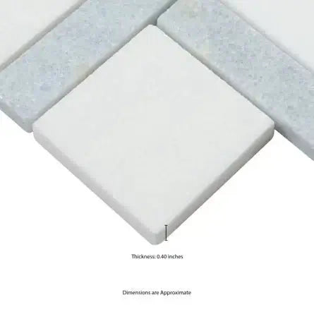 Azula Kaya 11"x11" Polished Marble Mosaic Floor and Wall Tile - Hey Tiles