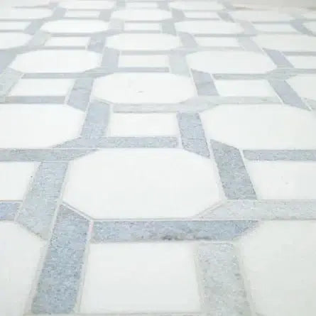 Azula Kaya 11"x11" Polished Marble Mosaic Floor and Wall Tile - Hey Tiles