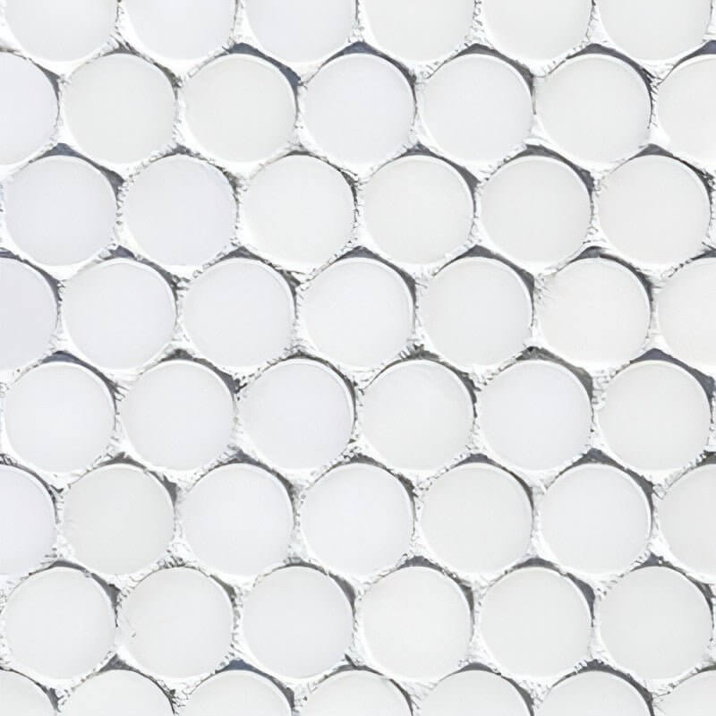 Bianco Dolomite Penny Round - Hey Tiles