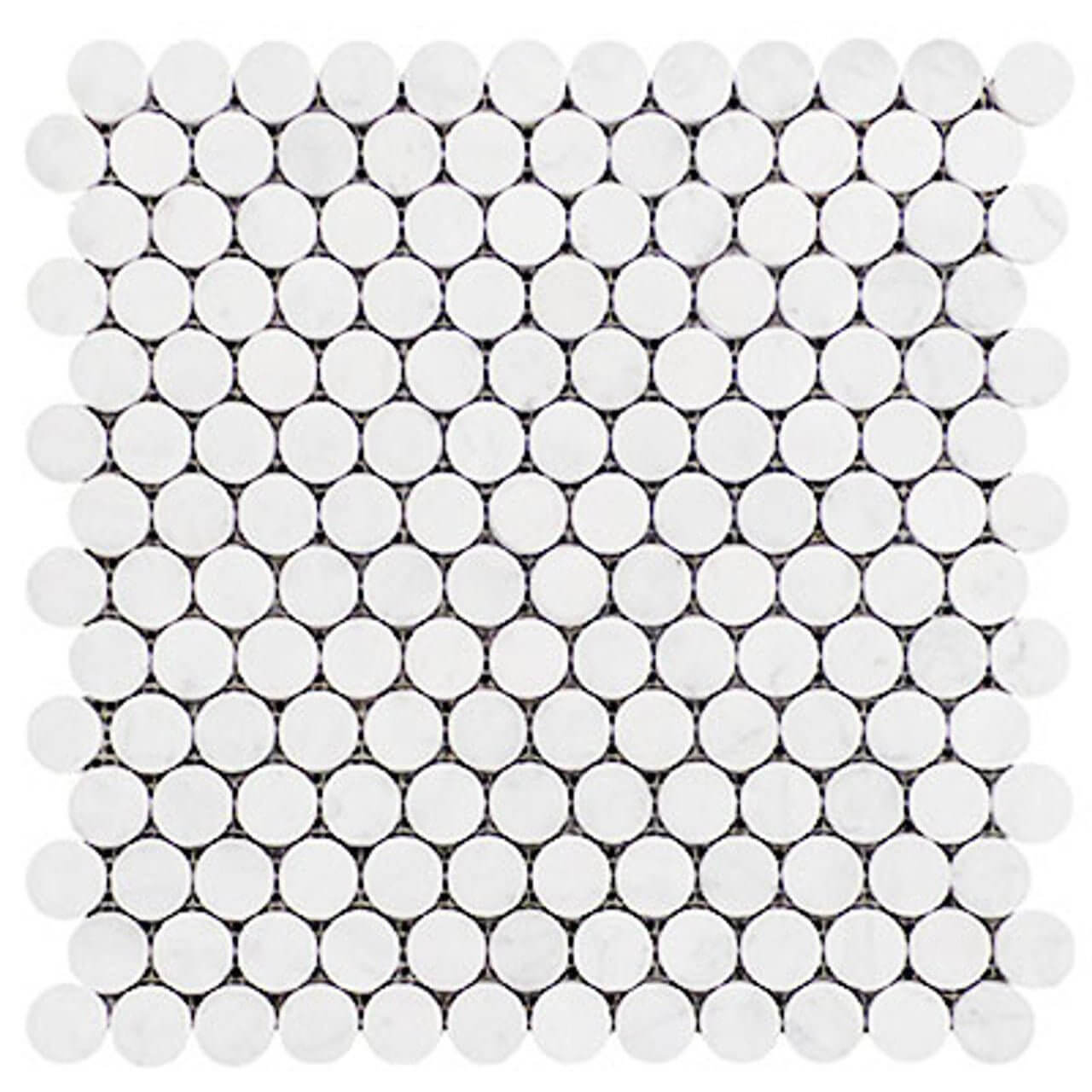 Bianco Dolomite Penny Round - Hey Tiles