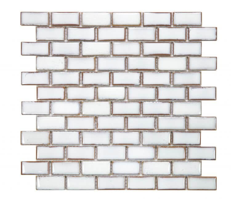 Brick Fancy White 11.75 x 11.75 - Hey Tiles