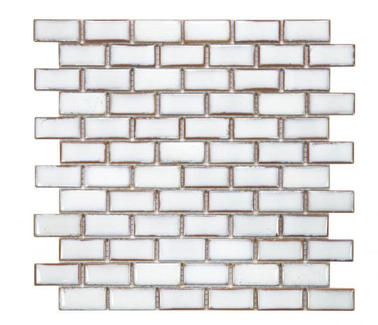 Brick Fancy White 11.75 x 11.75 - Hey Tiles