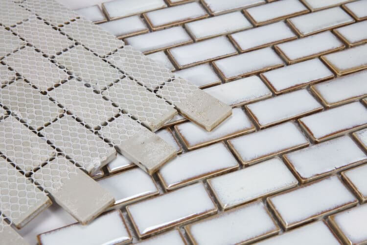 Brick Fancy White 11.75 x 11.75 - Hey Tiles