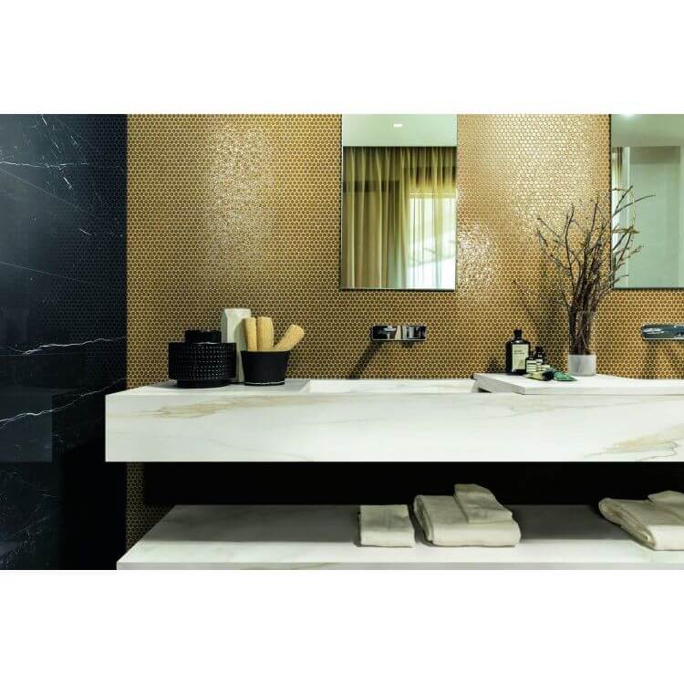 Classici Calacatta Gold Matte 32 x 32 - Hey Tiles
