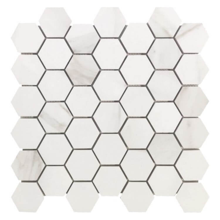Classici Calacatta Gold Matte Hexagon 12 x 12 - Hey Tiles
