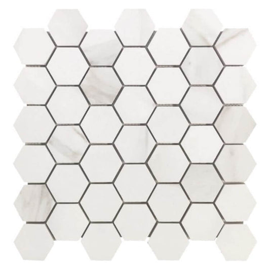Classici Calacatta Gold Matte Hexagon 12 x 12 - Hey Tiles