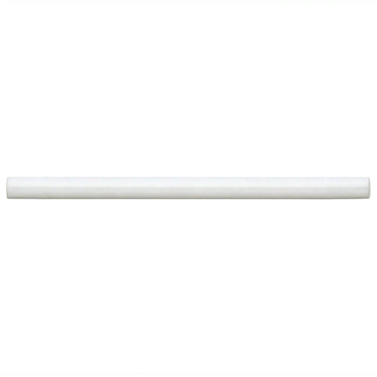 Cloe 0.5" x 8" Ceramic Jolly Miter Edge in White - Hey Tiles