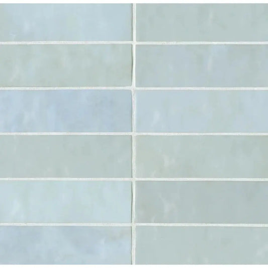 Cloe 2.5" x 8" Ceramic Tile in Baby Blue - Hey Tiles