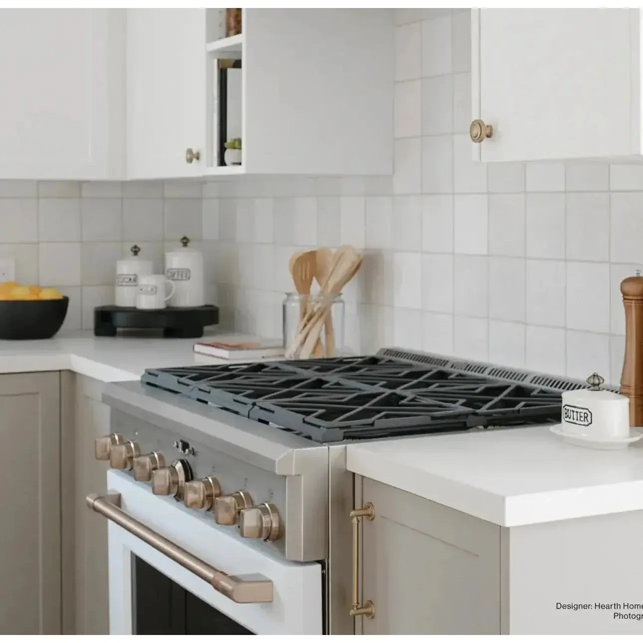 Cloe 5" x 5" Ceramic Tile in White - Hey Tiles