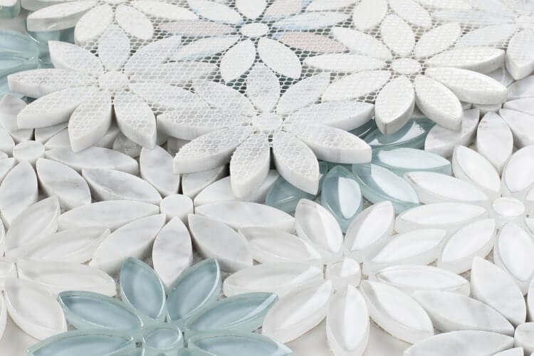 Daisy Blue 10 x 11.25 - Hey Tiles
