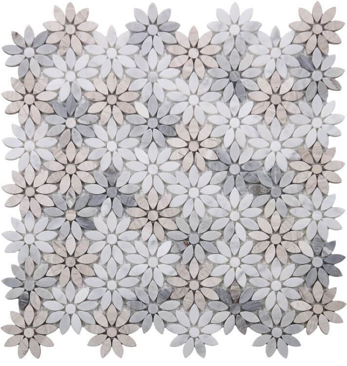 Daisy Wild Sky 12.5 x 12.75 - Hey Tiles