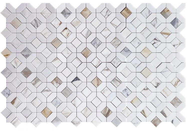Eclipse Calacatta Gold 12 x 12 - Hey Tiles