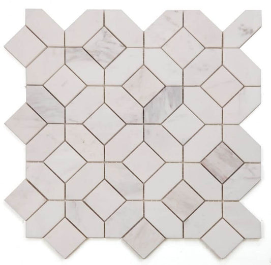 Eclipse White 12 x 12 - Hey Tiles