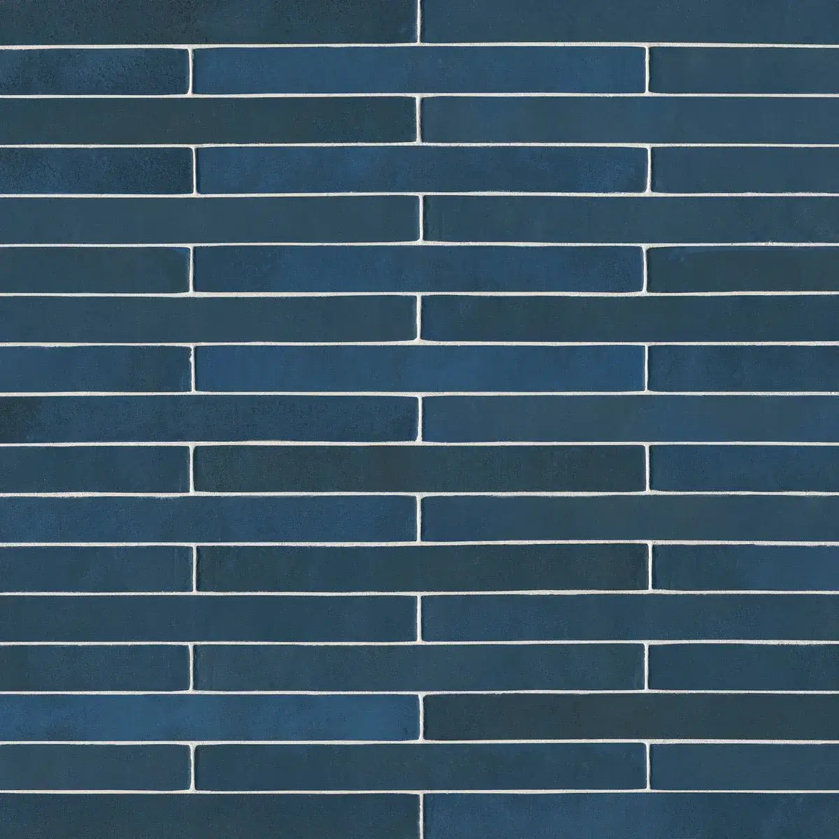 Flamenco 2"x18" Hale Navy Brick Look Glossy Porcelain Tile - Hey Tiles