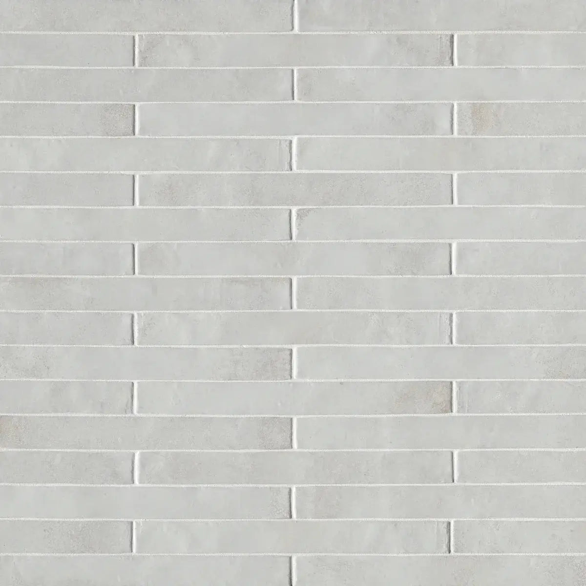 Flamenco 2"x18" Princess White Brick Look Glossy Porcelain Tile - Hey Tiles