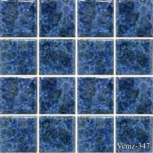 Fujiwa Veniz Series Porcelain Tile in Navy Blue 3" x 3" - Hey Tiles