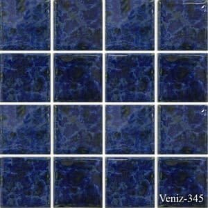 Fujiwa Veniz Series Porcelain Tile in Navy Blue 3" x 3" - Hey Tiles