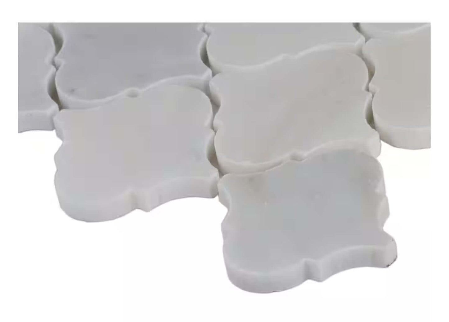 Greecian White Arabesque Mosaic 13.25 in. x 13.75 in - Hey Tiles