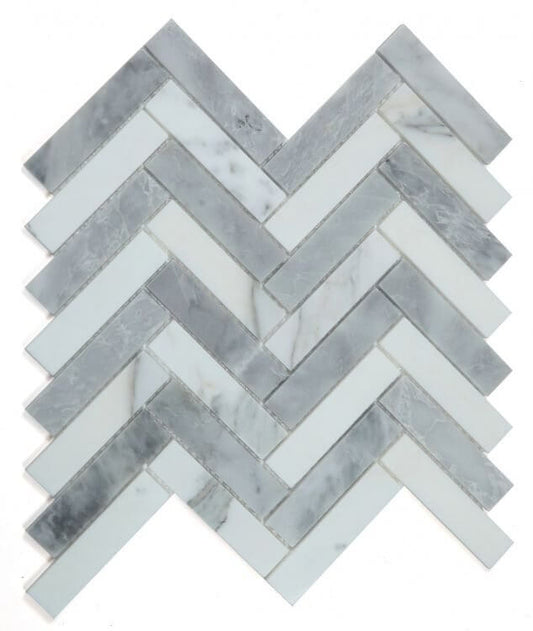 Herringbone City Grey 11.25 x 11.25 - Hey Tiles