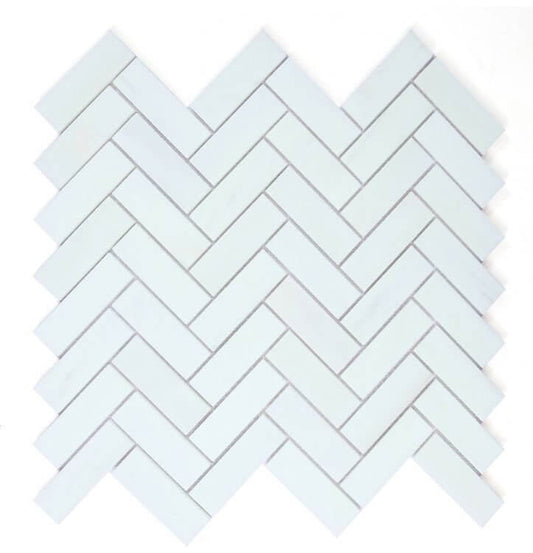 Herringbone Dolomite Polished 12 x 12.75 - Hey Tiles