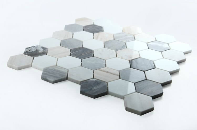 Hexagon Beach 2 x 2 11.75 x 12 - Hey Tiles