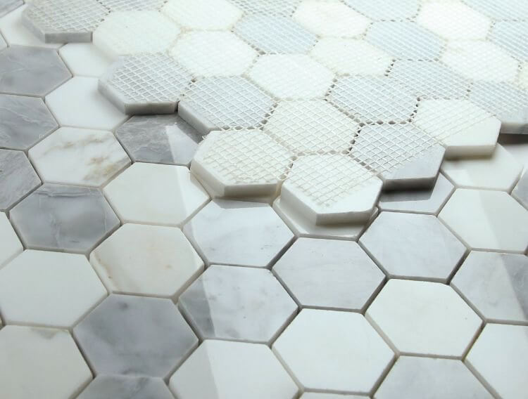 Hexagon City Grey 2 x 2 11.75 x 12 - Hey Tiles