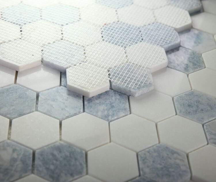 Hexagon Crystal Ocean 2 x 2 11.75 x 12 - Hey Tiles