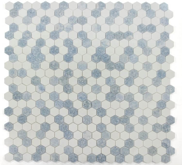 Hexagon Crystal Ocean 2 x 2 11.75 x 12 - Hey Tiles