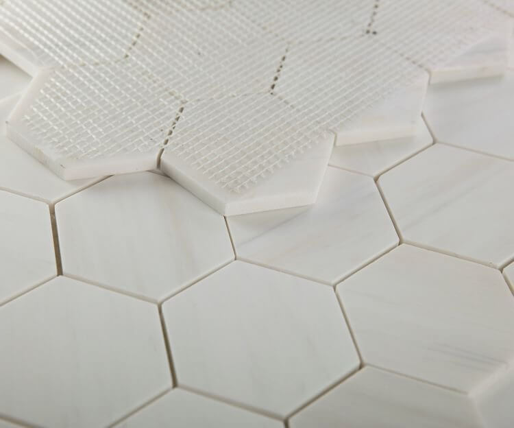 Hexagon Dolomite Honed 3 x 3 10.25 x 11.75 - Hey Tiles