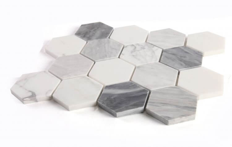Hexagon Dusk 3 x 3 10 x 11.5 - Hey Tiles